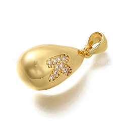 Стойки обшивки латунь микро проложить Циркон подвеску KK-L226-102G-K