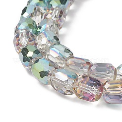 Гальванические непрозрачные стеклянные бусины&nbsp;GLAA-F108-10A-14