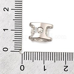 925 овальное звено из стерлингового серебра с кристаллами муассанита STER-D308-04P