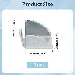 22 шт. кронштейн-зажим для железной полки&nbsp;AJEW-GF0012-77