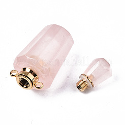Граненый природный розовый кварц подвески&nbsp;LS-G-T131-14G