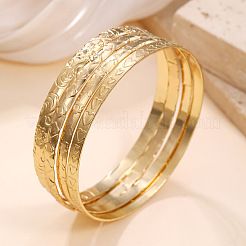 4 шт. 4 стиля браслеты из сплава с узором в виде сердца/ромба/цветка для женщин FS-WGBCD58-01