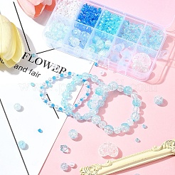 10 стиль прозрачные акриловые бусины с трещинками MACR-FS0001-81