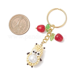 Стеклянные брелки в виде хомяка&nbsp;KEYC-MZ00055-02