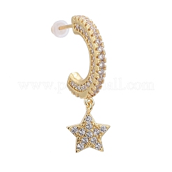 Серьги-гвоздики из циркония EJEW-K083-15G