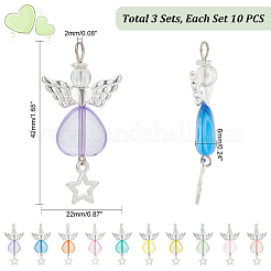 3 комплект угловых акриловых подвесок со звездами FIND-PH0009-12
