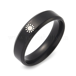 201 перстень из нержавеющей стали для мужчин RJEW-Z092-01EB-01