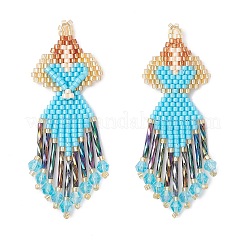 3 шт. подвески-ангелы из двухцветного стеклянного бисера&nbsp;PALLOY-MZ0089296