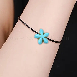 60 шт. 2 вида синтетических бирюзовых бусин TURQ-YW0001-03