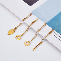 Ионное покрытие (ip) 40 прядь 4 стиля 304 нержавеющая сталь удлинители цепи STAS-DC0014-21