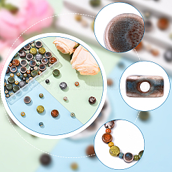 70шт 8 стиля фарфоровые бусины ручной работы&nbsp;PORC-YW0001-50