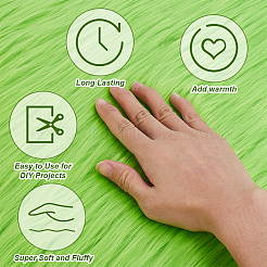 Искусственный мех квадратная ткань DIY-WH0656-92