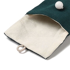 Сумки из мешковины с пуговицами AJEW-Z015-02F