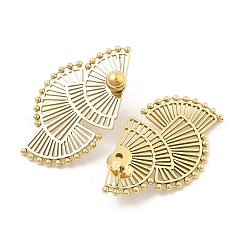 Серьги-гвоздики из нержавеющей стали 304 с вакуумным покрытием PVD для женщин&nbsp;EJEW-C120-03G