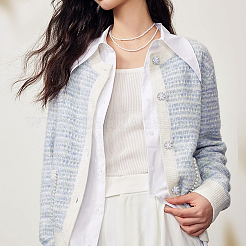 6 шт. латунные стеклянные кнопки AJEW-FG0007-96