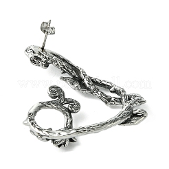 Серьги-манжеты из хирургической нержавеющей стали 316 EJEW-E300-11AS-01