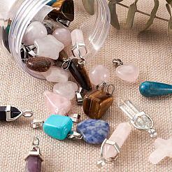 Природные и синтетические смешанные подвески драгоценных камней G-TA0001-21