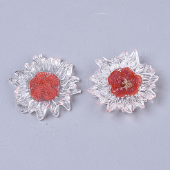 Прозрачные прозрачные кабошоны из эпоксидной смолы&nbsp;LS-CRES-N025-02F