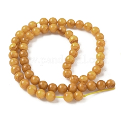 Нити из натуральных бусин из пчелиного воска G-L095-B02-7mm-01