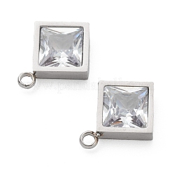 Подвеска из нержавеющей стали 304 со стразами STAS-Z009-15P