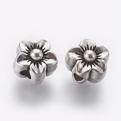 Сплавочные овальные бусины тибетского стиля &nbsp;MPDL-5452-AS-FF