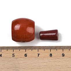Натуральный красный яшма 3 отверстие гуру шарики G-F795-F01-02