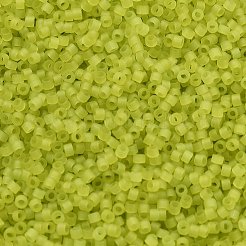 Стеклянный бисер матового цвета&nbsp;SEED-H003-06E