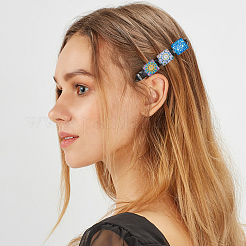 Мозаика напечатаны стеклянные кабошоны GGLA-DC0001-03A