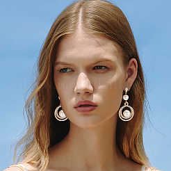 40 шт. 2-х цветная латунная фурнитура для сережек-гвоздиков KK-BBC0013-22A