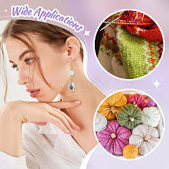 6 шт. фарфоровая подвеска-рыбка маркеры для фиксации стежков HJEW-NB00274