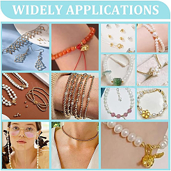 900 шт. 6 цвета латунные обжимные бусины KK-UN0004-95