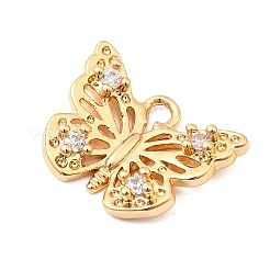Латунные микропаве прозрачные подвески с фианитом KK-F916-33G