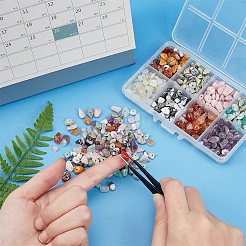 Натуральные бусины из драгоценных камней 160 г 8 стиля&nbsp;G-NB0002-53B