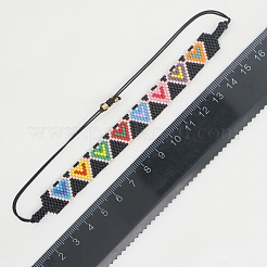 Браслет Миюки с плетением из бисера BJEW-P269-45