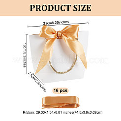 Прямоугольные бумажные подарочные пакеты ABAG-WH0038-68A-02