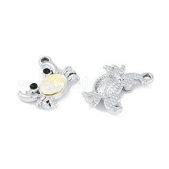 Сплав с УФ-покрытием и разноцветные стеклянные подвески со стразами FIND-M018-32P