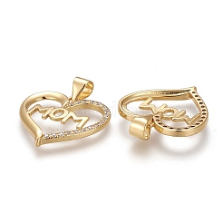 Латунные микропаве прозрачные подвески с фианитом&nbsp;LS-ZIRC-Z005-06