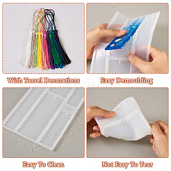 2шт 2 стиля diy силиконовые Молды для закладок DIY-TA0004-66