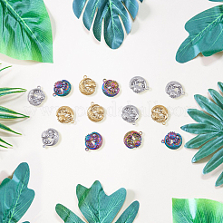 24 шт. подвески из нержавеющей стали 304 двух цветов&nbsp;STAS-DC0013-17