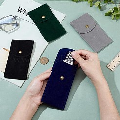 4 шт. 4 стиля прямоугольный бархатный чехол для хранения часов&nbsp;ABAG-AR0001-04