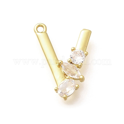 Латунные микро проложить кубического циркония подвески KK-M310-01G-22-1