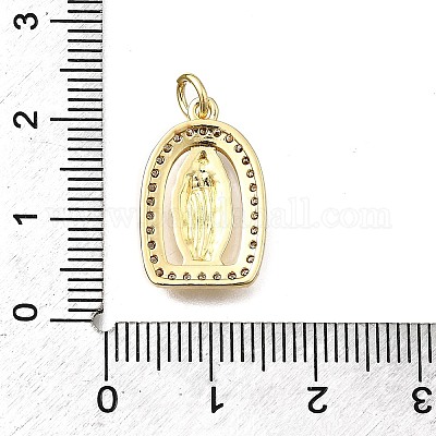 Латунные микро проложить кубического циркония подвески KK-P336-04G-G-1