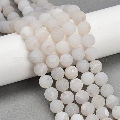 Натуральный druzy агатовые бусы пряди G-NH0024-A10-10mm-1