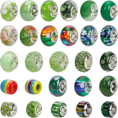 Европейские бусины из акрила FPDL-NB0001-02F-1