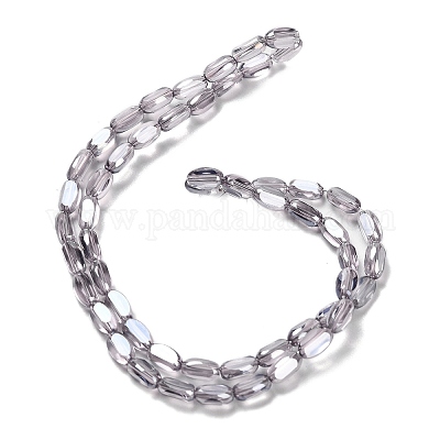 Стеклянные бусины с гальваническим покрытием  EGLA-P064-01A-PL02-1