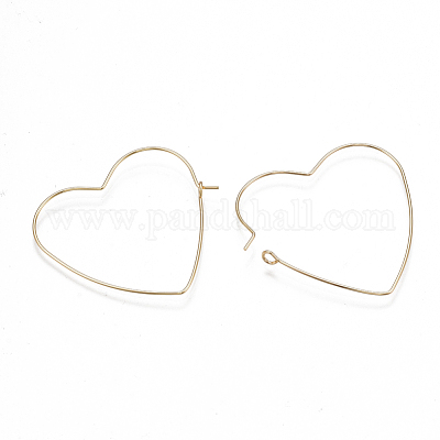 Латунные крючки для сережек KK-T038-429G-1