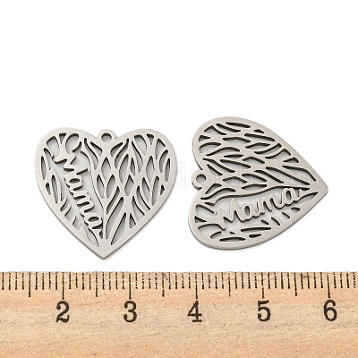 Не тускнеющие подвески из хирургической нержавеющей стали 316L ко Дню матери STAS-K280-14P-1