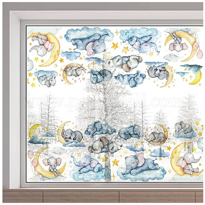 Статические наклейки на окна из пвх AJEW-WH0385-0085-1