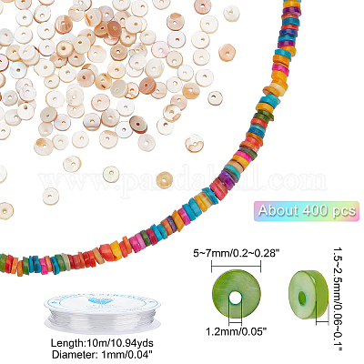 2 нитка 2 стили натуральных пресноводных ракушек SHEL-AR0001-02-1