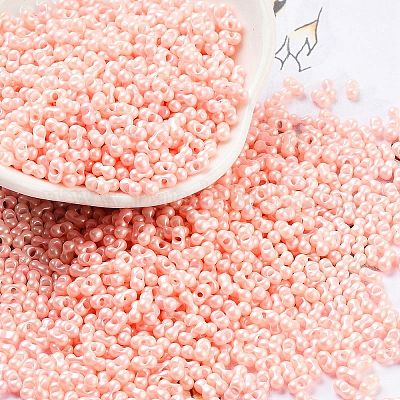 Непрозрачные цветные стеклянные бусины SEED-A033-06C-1